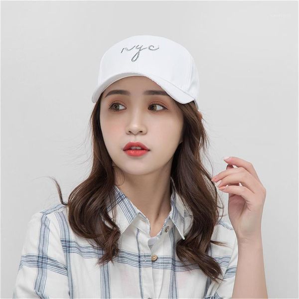 

baseball cap women's korean trend sun shading versatile spring and autumn berets, Blue;gray