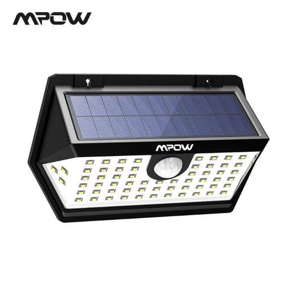 

solar lamps mpow cd183 63 led powered outdoor lights/lamp with 3 adjustable models ip65 waterproof garden yard patio garage pathway