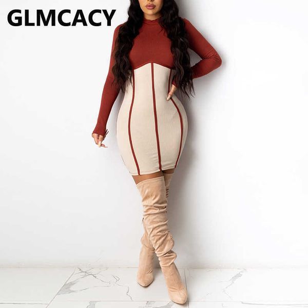

women long sleeve o neck casual bodycon dress 210702, Black;gray