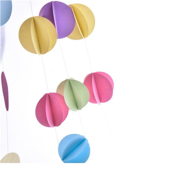 

1bag/lot 3d paper garland 2meter party backdrops wedding decorations wall diy craft chrismas birthday party qylmyp