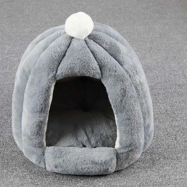 

cat beds & furniture cute litter house for cats foldable pet house&bed dog winter soft plush kennel mat pad warm sleeping bag puppy cushion