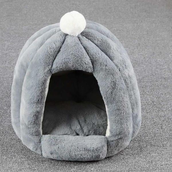 

cat beds & furniture cute litter house for cats foldable pet house&bed dog winter soft plush kennel mat pad warm sleeping bag puppy cushion