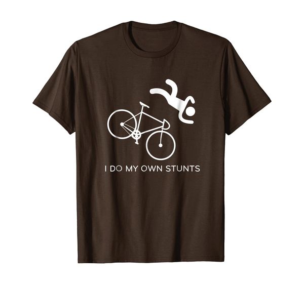

bike lovers - i do my own stunts t-shirt, White;black