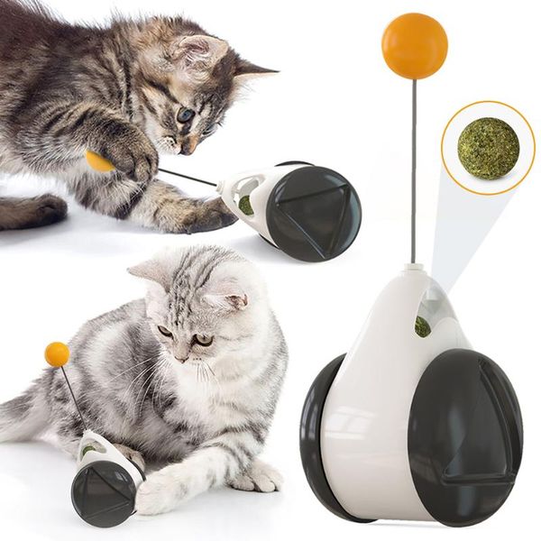

cat toys pet cats toy ball smart interactive rotating with wheels supplies playing