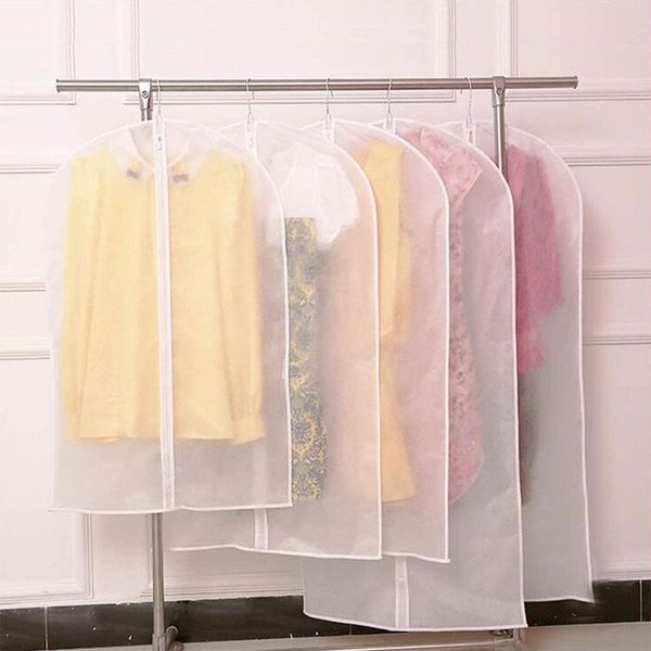 

clothing & wardrobe storage hanging garment bag lightweight clear full zipper suit bags dust cover clothes protector coat organizer