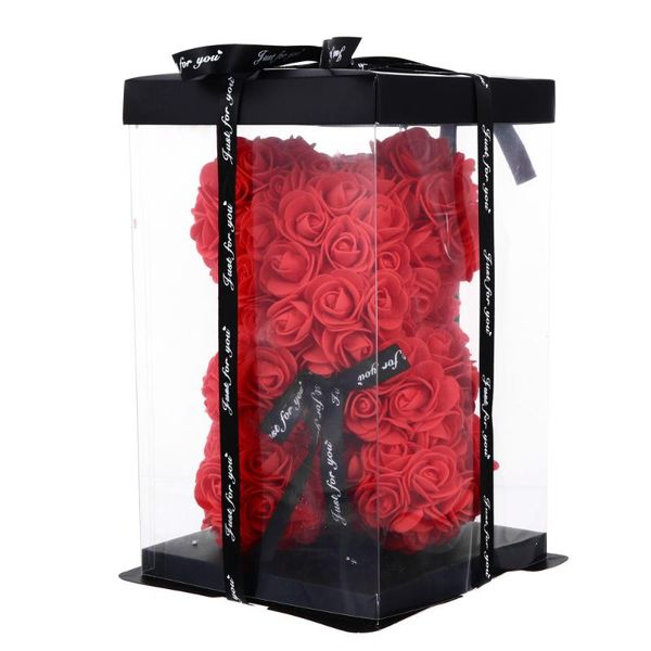 

1pc preserved rose bear ornament lovely preserved flower deskadornment