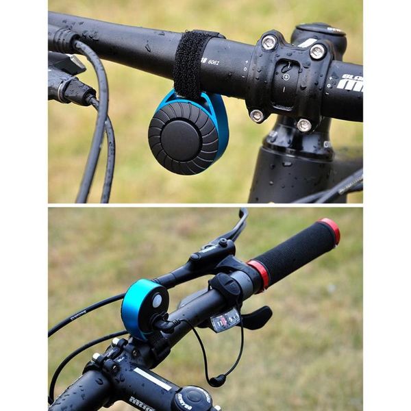 

bike horns cycling bell electronic horn mountain road usb charging adjustable tone waterproof and easy to install,