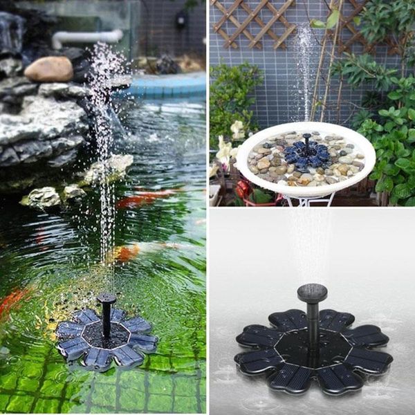 

pet solar fountain water pump 7v energy saving lotus leaf pool aquarium floating fountain pump garden pond outdoor durable tools