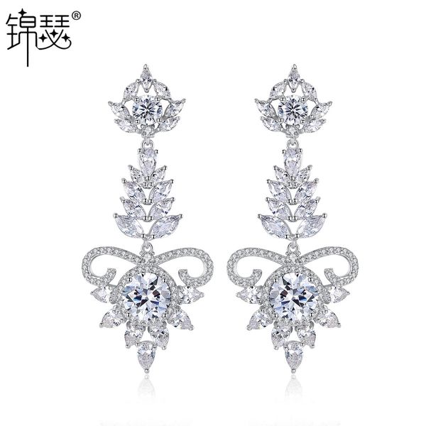 

jewelry charm stud baguio earrings korean aaa zircon fancy exaggerated, Golden