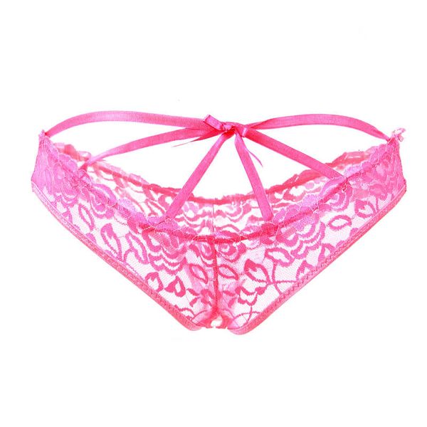 

salablewomen's erotic hollow out low tail panties for xl-3xl flowers ee underwear open bodem women's broek 5012, Black;pink