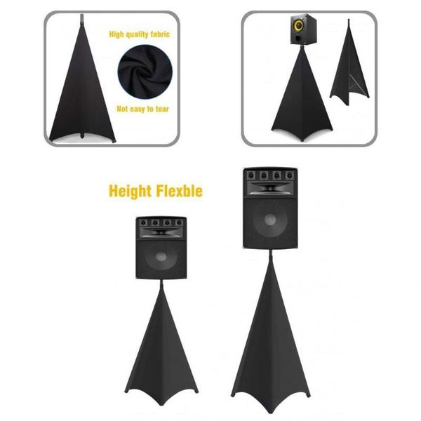 

computer speakers hidden cable wrinkle-lycra loudspeaker stand cover for theater