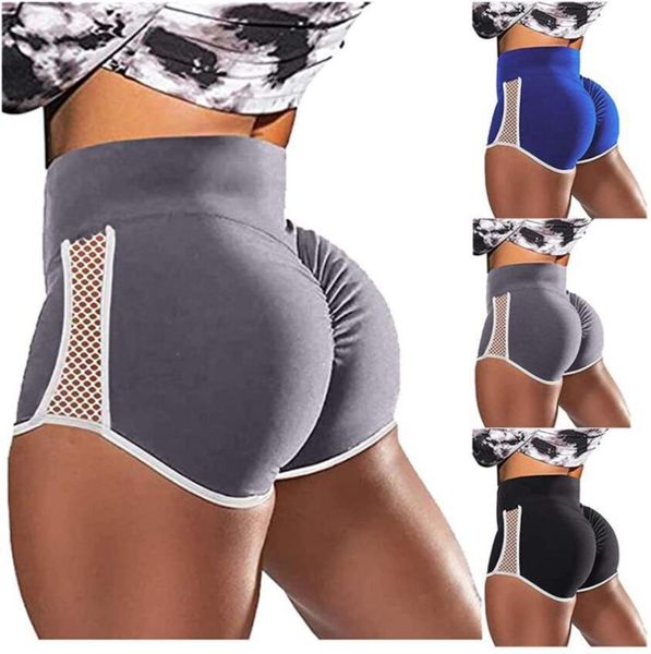 

women's shorts women casual breathable pants yoga tight fitness slim skinny short pant female plus size stitch 6-color push up trousers, White;black