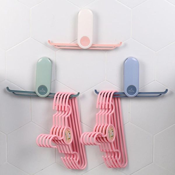 

hangers & racks wall mounted magic clothes hanger organizer companion foldable storage rack holder closet wardrobes space saving