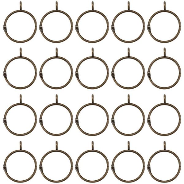 

other home decor 20pcs durable open curtain rod rings household bathroom accessories