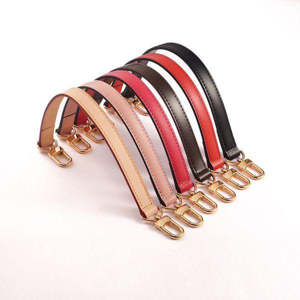 

0.7"*15" luxury shoulder strap replacement real vachetta leather bag handle shoulder strap, Black