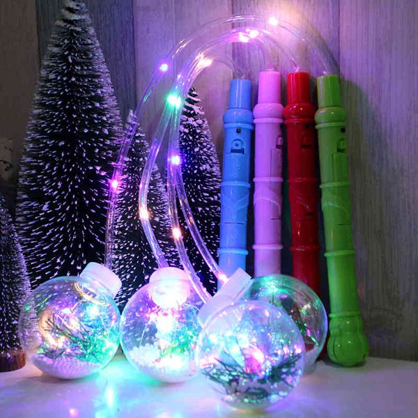 

christmas luminous wave ball led lamp children's small gift rocking stick toy