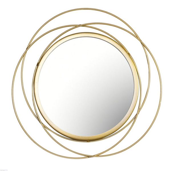 

mirrors gold wall mirror decor metal decorative art hanging for bedroom living room lightweight home wwo66