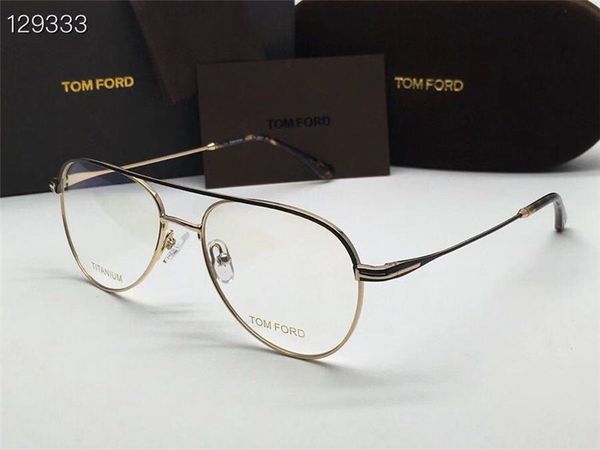 

designer sun men's pure titanium black full glasses frame tf5693-b, White;black