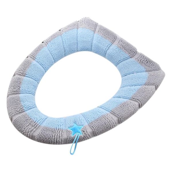 

2pc soft plush bathroom toilet cover,washable cloth toilet seat cover,fully enclosed design,handle design