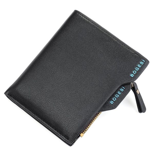 

wallets clutch solid fashion soft pu leather men wallet card slots multifunction anti-scratch zipper large capacity purse short, Red;black