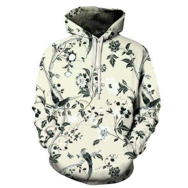 

men's hoodies & sweatshirts 2021 men's fall sweatshirt 3d printing flower hoodie women's harajuku casual fun drop, Black