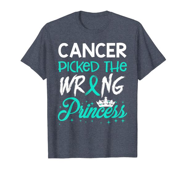

cervical cancer picked wrong princess t shirts, White;black
