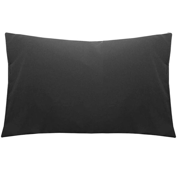 

pillow case home pillowcases set of 4, superfine fiber soft and comfortable,wrinkle, fade, 20 inch x 30 inch, black