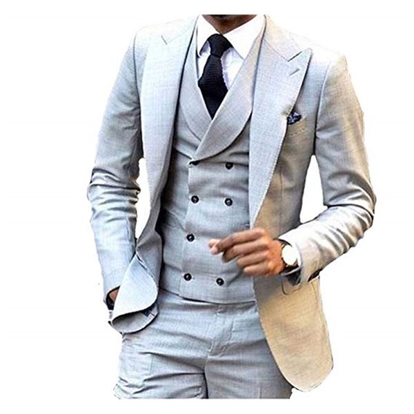 

men's suits & blazers mode of men in (jacket + pants vest tie) 3 plays made under elegant italian order mens smoking for prom mz52, White;black