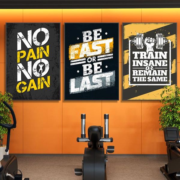 

paintings gym wall decor poster motivational phrase inspiring words for fitness canvas print don't give up picture muscle