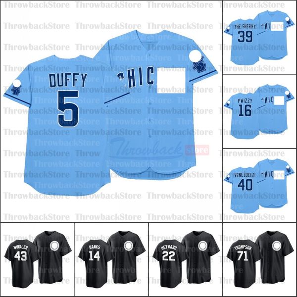 

2021 players' weekend all black fashion baseball jersey 13 david bote 16 kolten wong 40 willson contreras 30 alec mills 46 craig kimbre, Blue;black