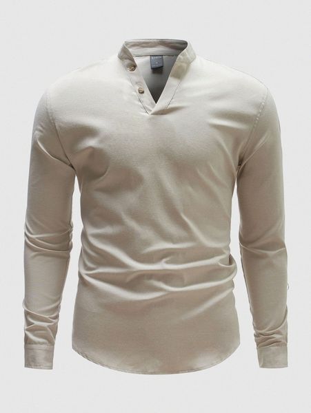 

men half button solid shirt w4ka#, White;black
