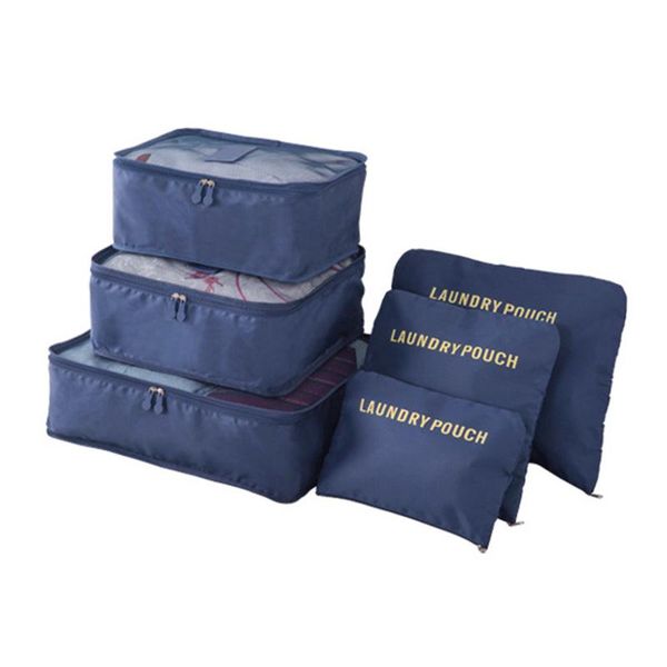 

clothing & wardrobe storage 6 pcs travel bag set for clothes tidy organizer suitcase pouch case shoes packing cube