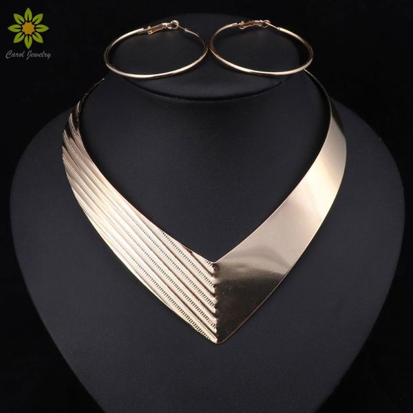 

earrings & necklace 2021 african gold color luxury bridal nigerian wedding beads big jewelry set, Silver