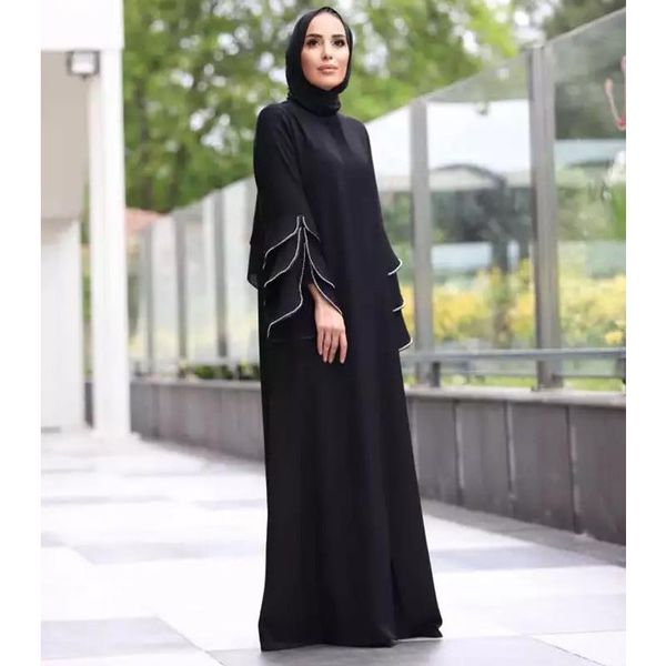 

ethnic clothing abaya dubai turkey muslim fashion hijab dress kaftan islam african maxi dresses for women vestido robe musulman de f925, Red