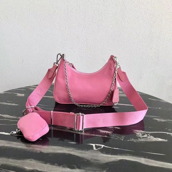 Yeniden Baskı 2005 Omuz Çantası Naylon Siyah Tasarımcı RE Edition 2000 Çok Hobo Çanta Tuval Bayan Çanta Cüzdan Kavraması Crossbody Kompozit Çantalar Tote [Ile Kutusu] K4EN #