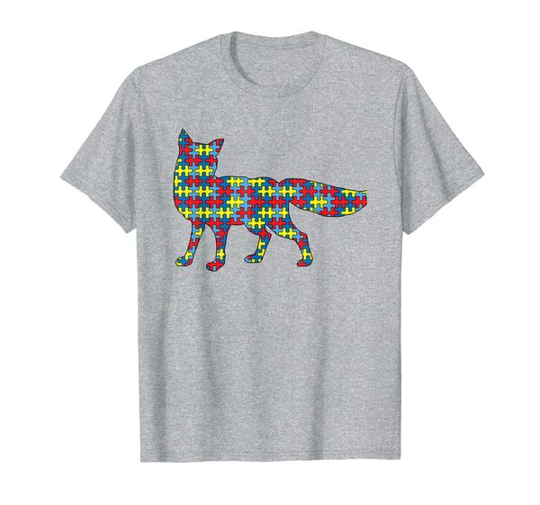 

dhole autism awareness kids dog pup puzzle day mom gift t-shirt, White;black