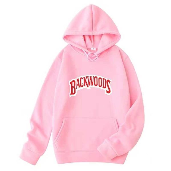 

spring and winter new backwoods printed sportswear men's hip hop hoodie sweater suit, Black