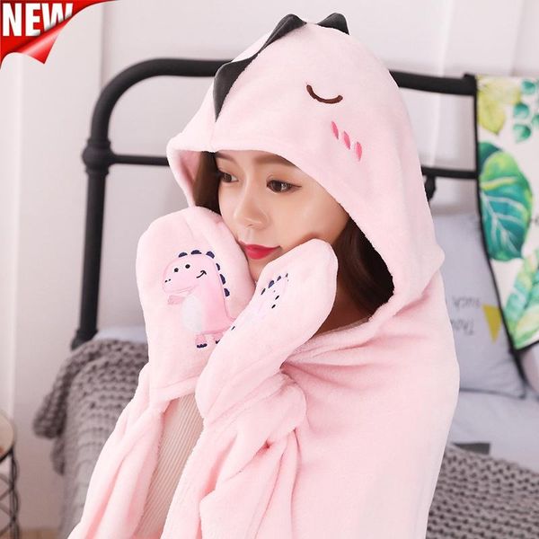 

children's cloak baby bathtowel coral fleece cartoon tv blankets children's nap blanket kids boys girls air conditioner quilt
