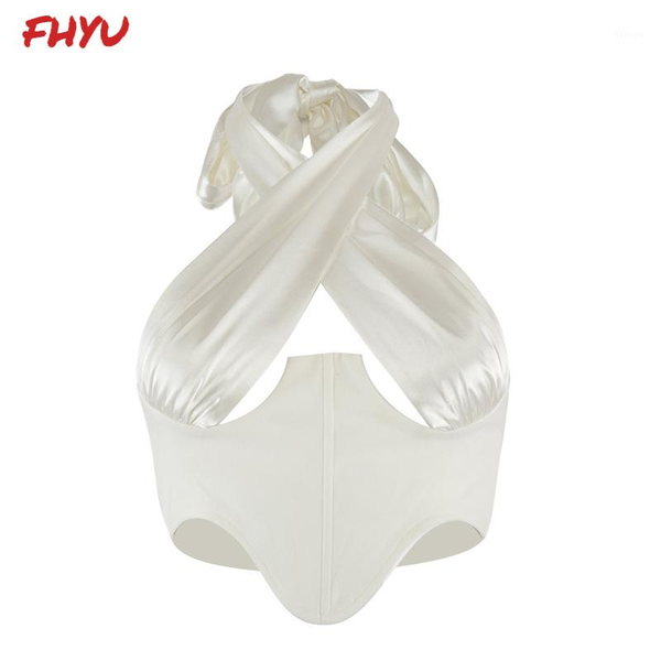 

bustiers & corsets fhyu the women halter corset white black s-l fashion street slim girdle waist clip female, Black;white