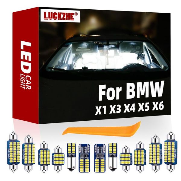

emergency lights luckzhe for x1 e84 x3 e83 f25 x5 e53 e70 x6 e71 2000-2021 vehicle led interior map dome trunk light canbus car accessor