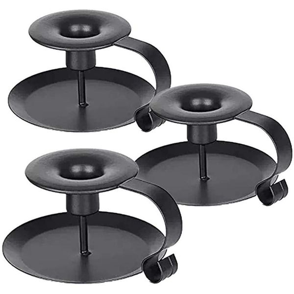 

candle holders 3 pcs iron european style candlestick stand holder vintage retro classic look taper