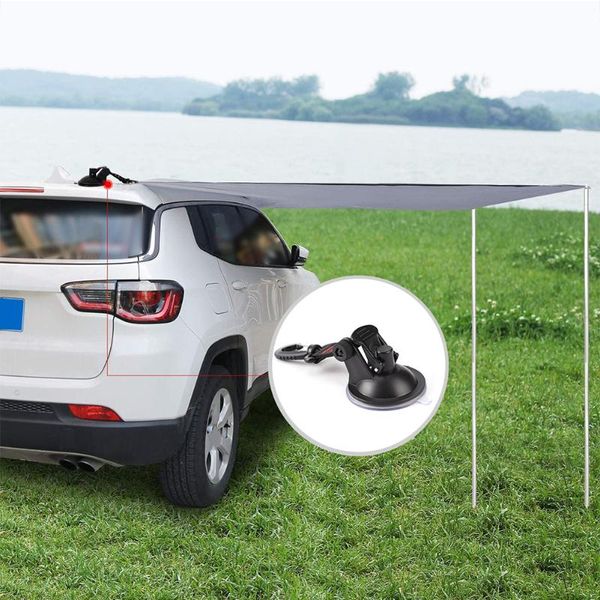 

hooks & rails 4pcs tie down outdoor suction cup anchor with s shaped securing hook travel camping tarp luggage car side awning tools