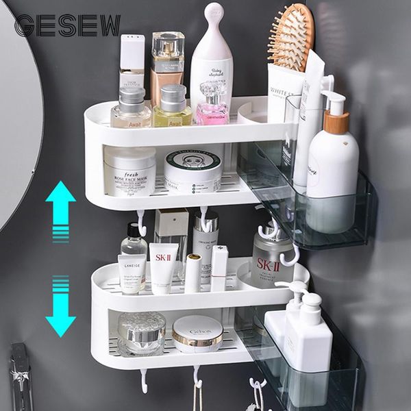 

bath accessory set gesew bathroom storage shelf corner shampoo shower multifunction organizer home plastic rack accessories