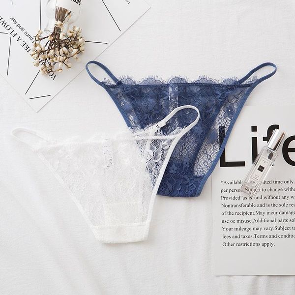 

1 piece panties woman 2021 spring woman panties comfortable briefs solid lace adjustable low-waist girl underwear, Black;pink