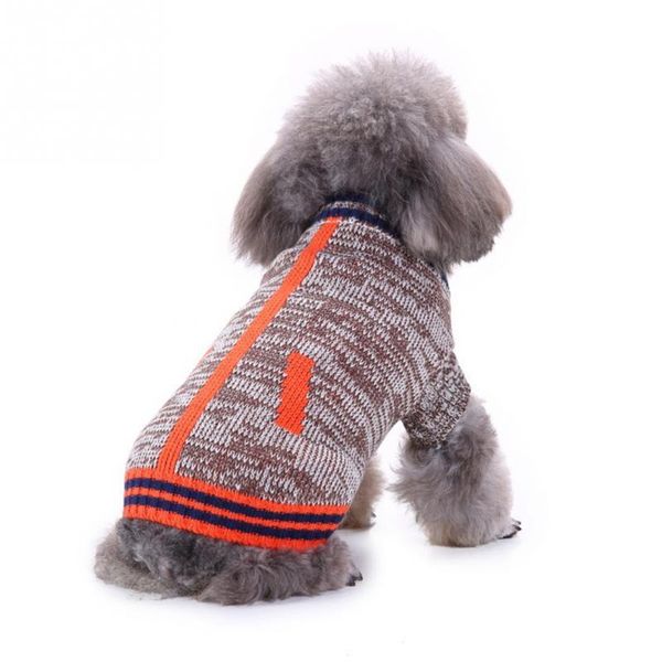 

dog apparel cute pet dogs knitted sweater winter coat clothes keep warm