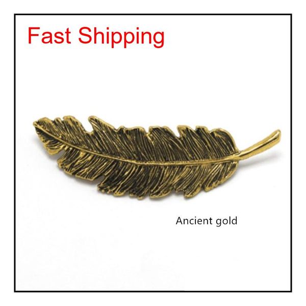 

feather hairpin korean version of the leaves retro ornaments hair o qylqbu babyskirt, Black;brown