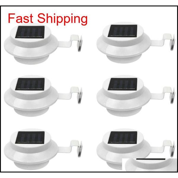 

6pack outdoor solar gutter led lights - white sun power smart solar gutter night uti qylozg sports2010