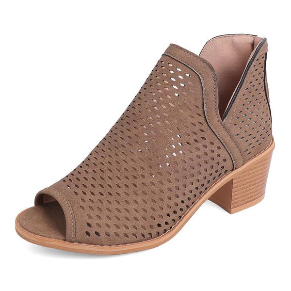 

2021 summer new women's shoes casual versatile high heeled women's shoes temperament gentle high heeled sandals a1, Black