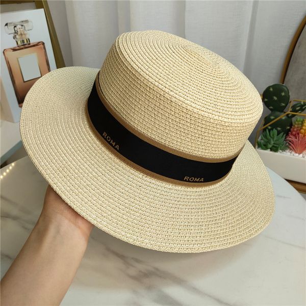 

summer womens wide brim hat fashion women straw bucket hat garden styles designers caps hats women resort gorro, Blue;gray