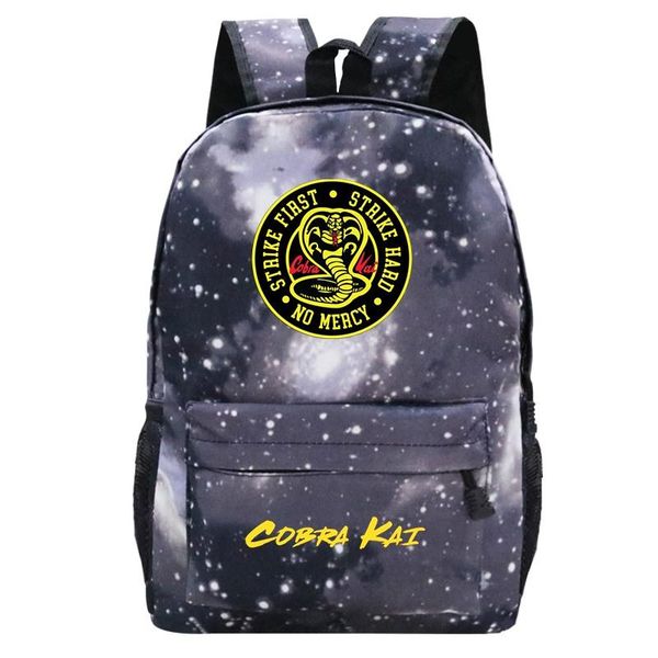 Zaino Cobra Kai School Teen Ragazzi Ragazze Borse Zaini Studente Viaggio Moda Zaino per bambini Zaino in nylon